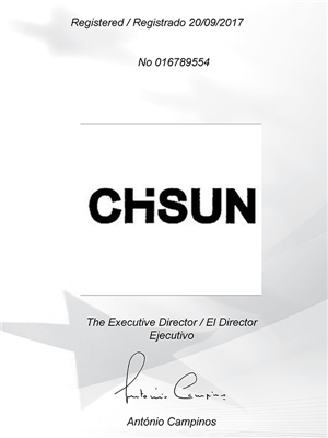 CHISUN EU Trademark Registration